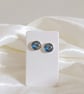 Labradorite Cabochon Earrings - Image 1