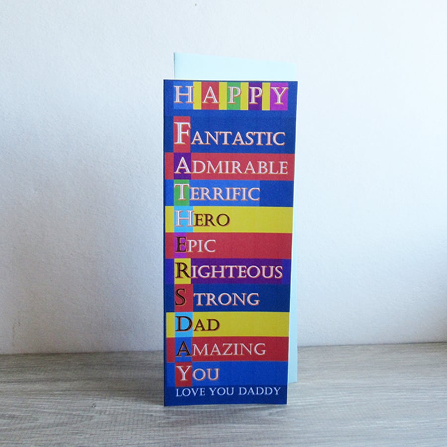 Happy Father’s Day card - Love you Daddy