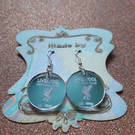 LFC Silver Acrylic and Silver Plated Earrings