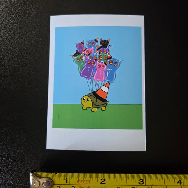 Nipfest Tort balloon magnet small