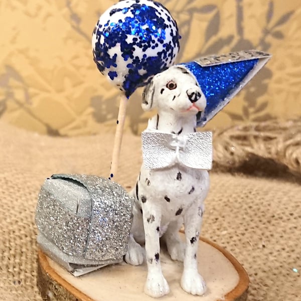 Dalmatian Birthday Christmas Gift Collectable Keepsake Cake Topper 