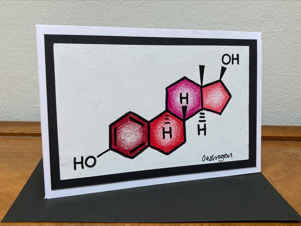 Oestrogen Greetings Card (large)