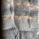 Beautiful handknitted Baby Blanket in Hayfield Baby Blossom Chunky Wool