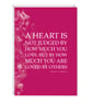 Wizard of Oz Quote Card - Literary Gift - A Heart is Not Judged - Image 1