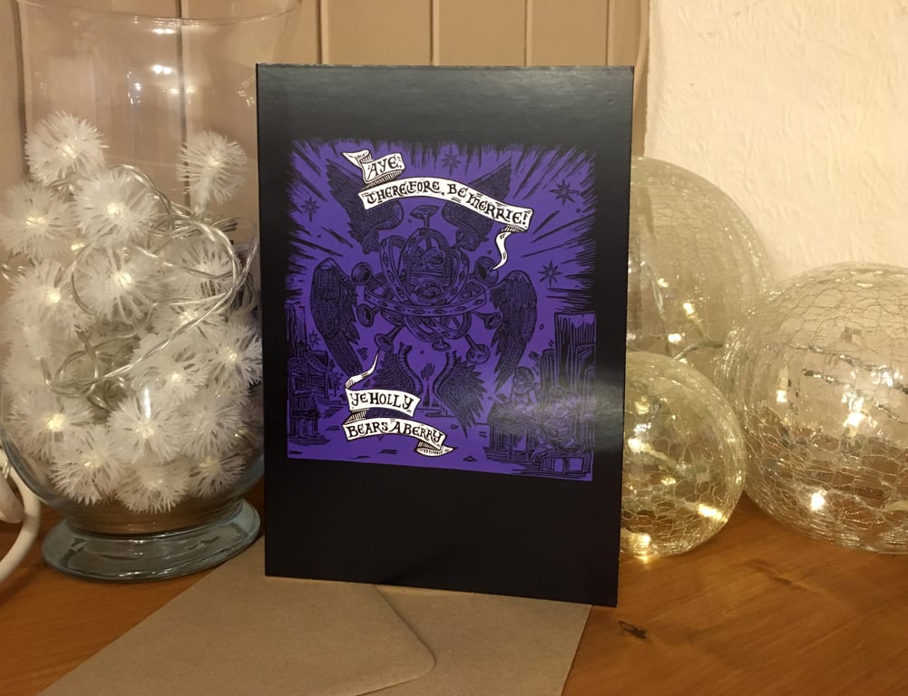 Biblically Accurate Angel - Art Card - GurdyBird Artwork Christmas Card