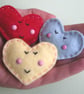 Sewing kit make 3 cute felt pocket hearts - Image 5