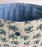 Blue Floral Quilted iPad Tablet Case and matching Glasses case - Image 2