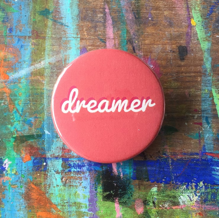 Fun quirky word badges by Jo Brown choose 1 fro... - Folksy