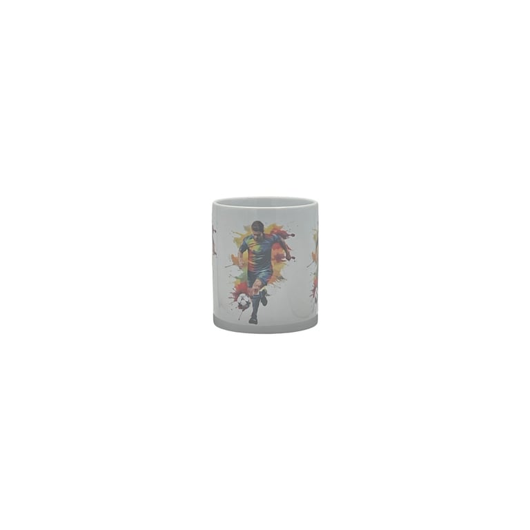 Colourful Football Player Mug