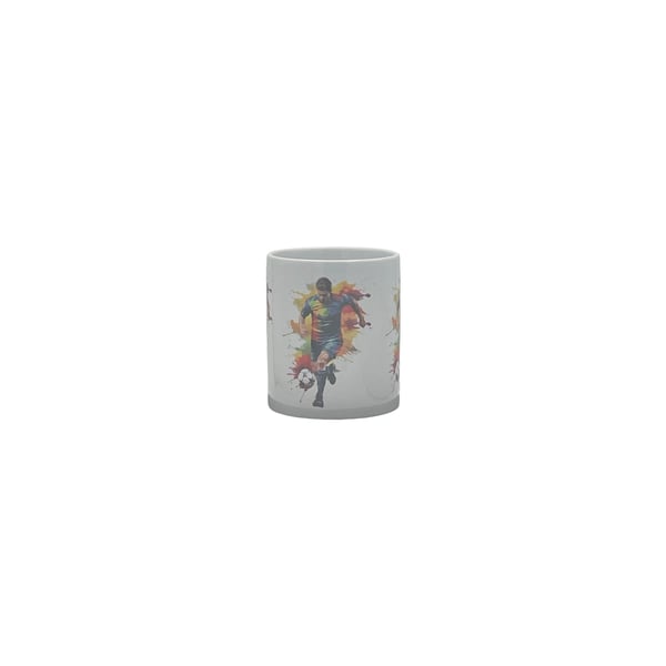 Colourful Football Player Mug