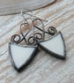 Handmade Stained Glass & Copper Earrings