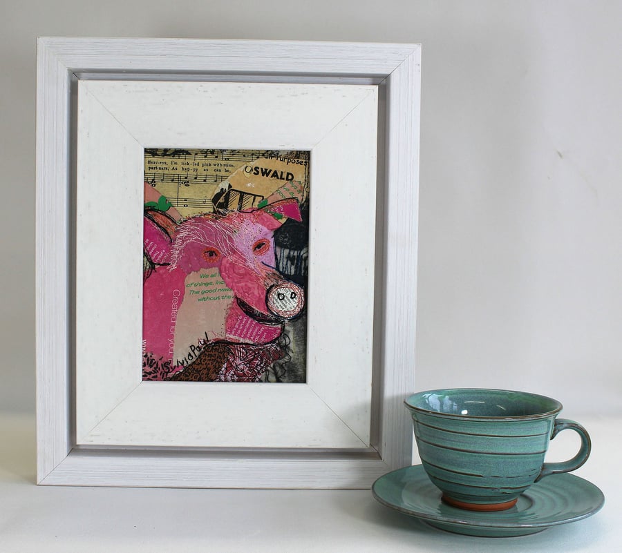 Paper and Stitch Tickled Pink Pig
