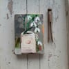 Contemporary snow drop flower painting 
