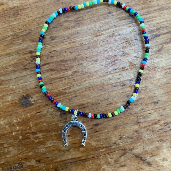 Rainbow Horseshoe Bracelet (668)