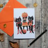 Halloween greeting card, blank inside