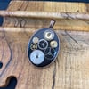 Oval steampunk pendant