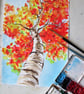 Autumn Trees in colour. Painting - Image 5