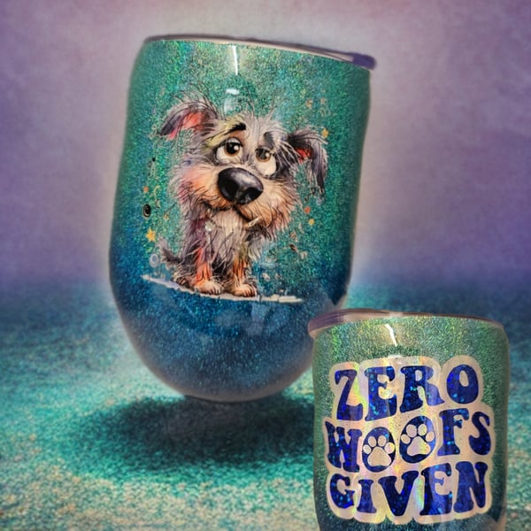 woofs given tumbler