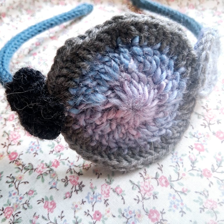 cute wool crochet hairband alice band no h11