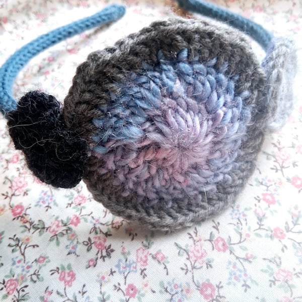 cute wool crochet hairband alice band no h11