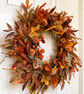 Handmade Autumn Door Wreath - English Country Floral Wreath - Seasonal Decor - Image 5