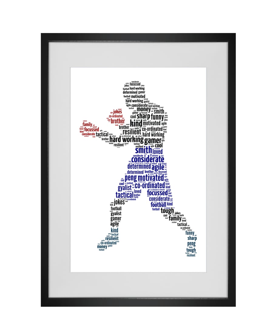 Personalised Boxer Boxing Design Word Art Gifts 