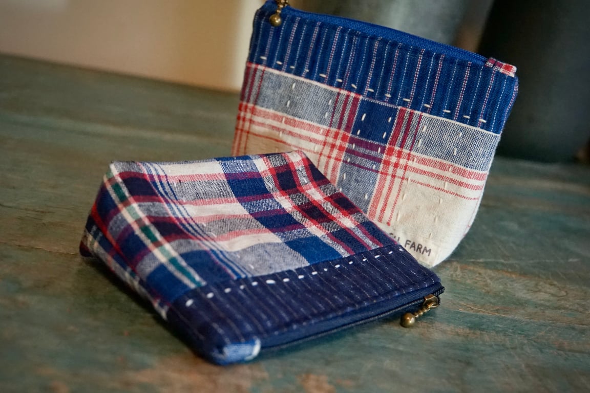 Fabric Wallet Handmade Zipper Pouch Coin and Card Purse 