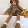 knitted doll - Curly Clarricia