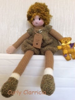 knitted doll - Curly Clarricia