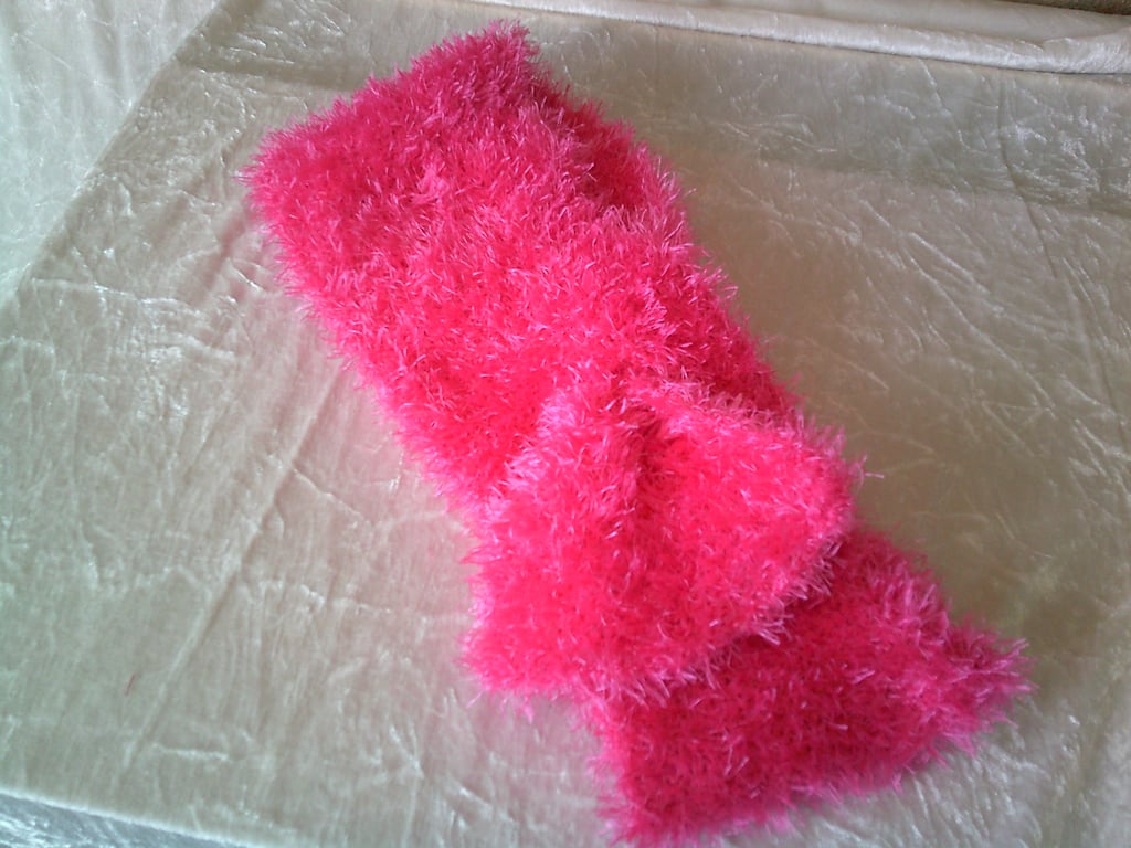 Hand Knitted Bright Pink Necktie