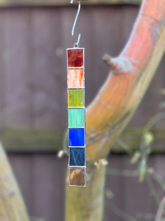 Stained glass wish stick chakra - Version 2