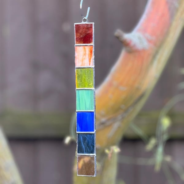 Stained glass wish stick chakra - Version 2