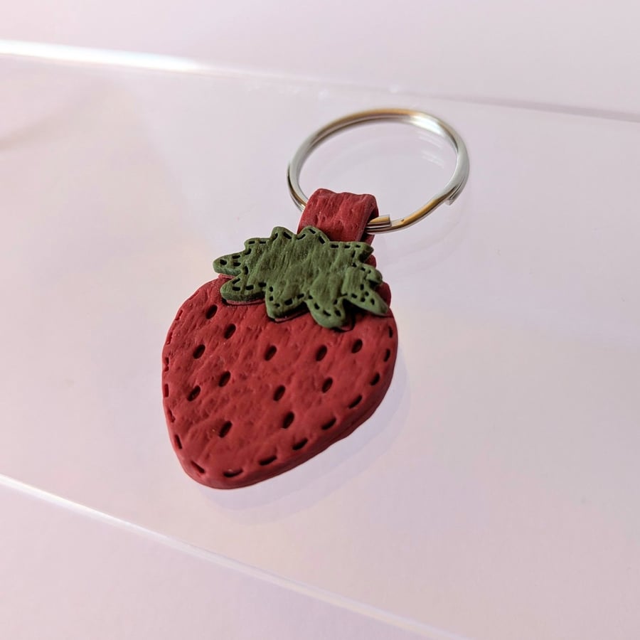 Strawberry keychain 