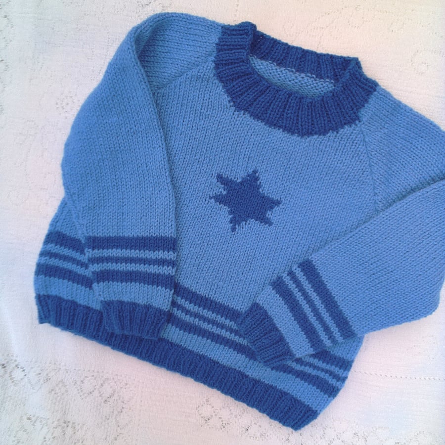Star and Stripes Jumper for Babies and Children to 7, Birthday Gift, Custom Make