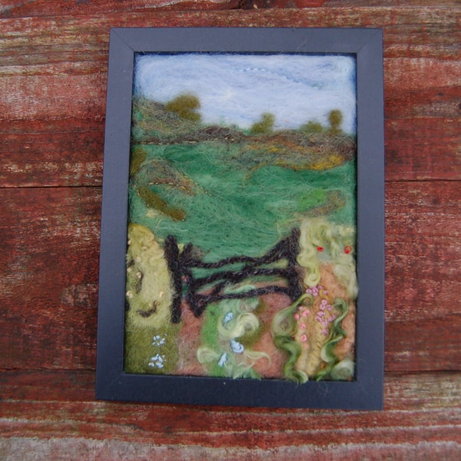 Through the Gate - Textile Art, Perfectly Imperfect