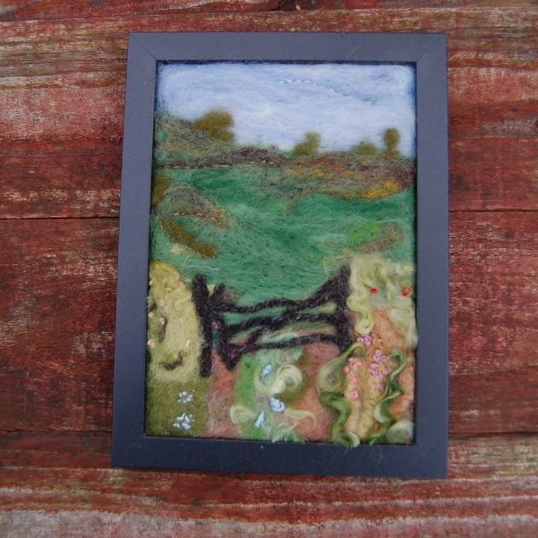 Through the Gate - Textile Art, Perfectly Imperfect