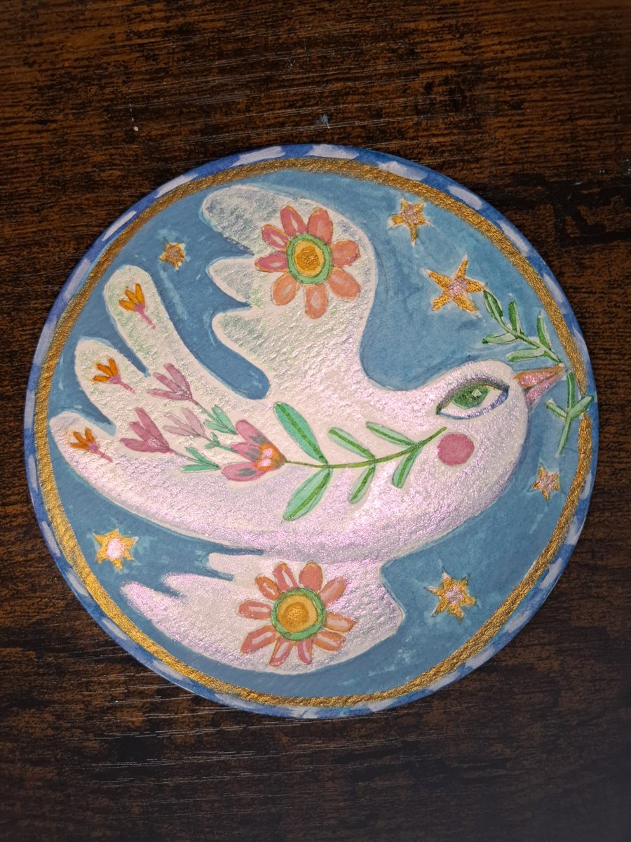 Peace Dove – Original Hand-Painted Watercolour