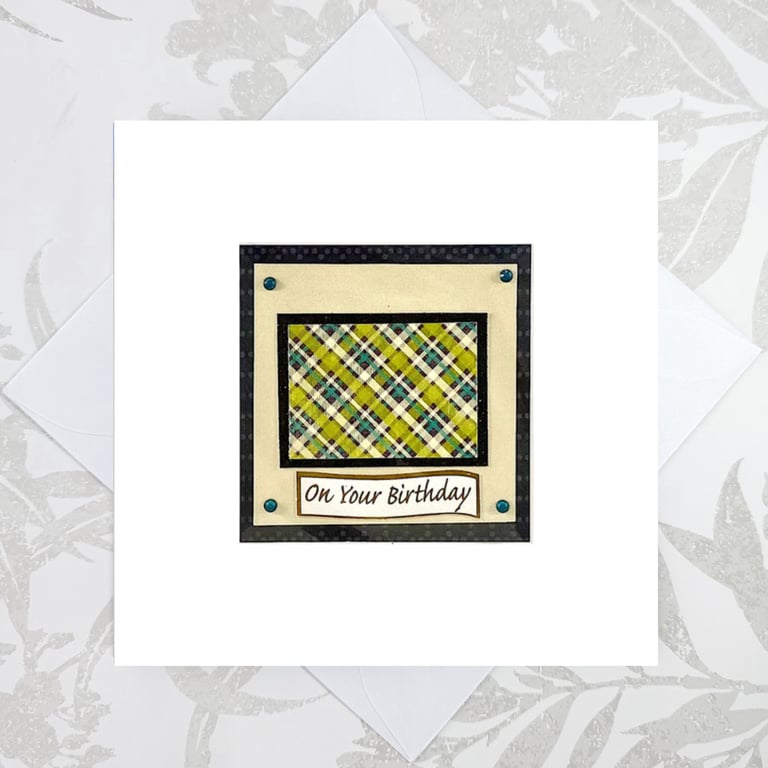 Handmade birthday card - brother