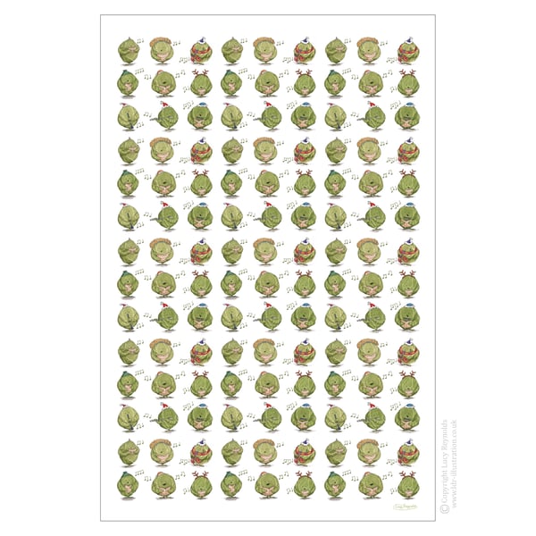 Singing Sprouts Tea Towel