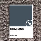 Father's Day COMPASS Greeting Card – Colour Swatch Series (A6 Blank Inside)