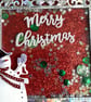 Fancy Frame Snowman Shaker Christmas Card - Image 2