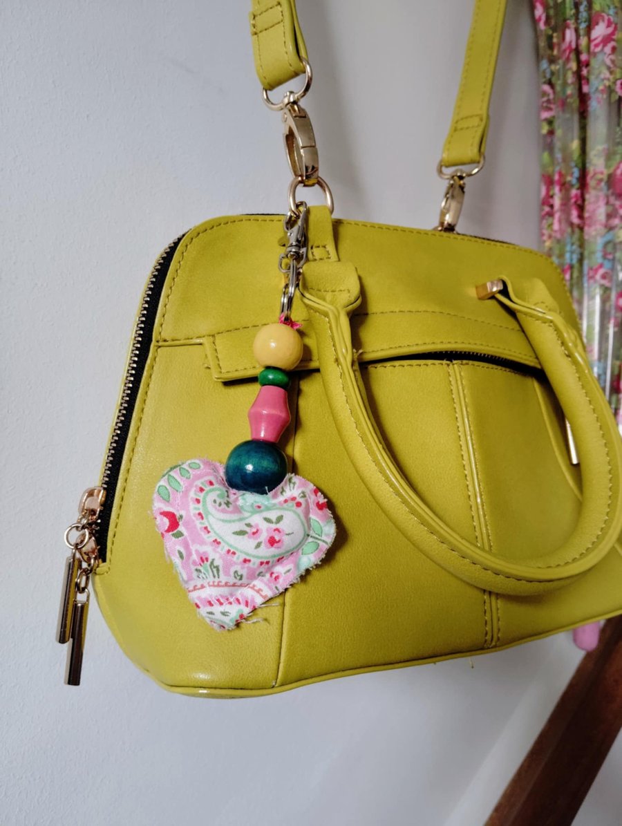 Decorative, individual, fabric, keyrings