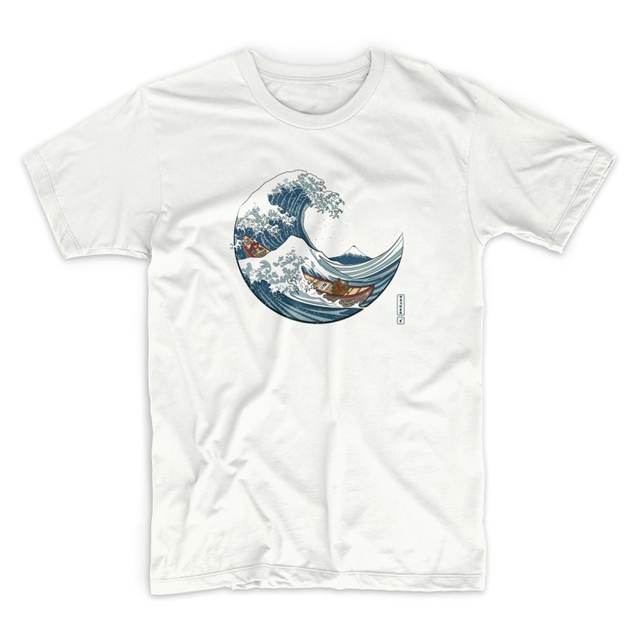 The Great Wave off Kanagawa T shirt (CMYK edition) men's T shirt