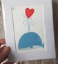 I Whaley Love You, whale with heart illustration, Giclee print - Image 5