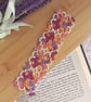Handmade Lace Bookmark in Shuttle Tatting - 2nd Wedding Anniversary Gift - Image 1