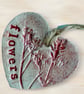 Vintage Style Blank Greetings Card with Ceramic Heart Keepsake - Image 8