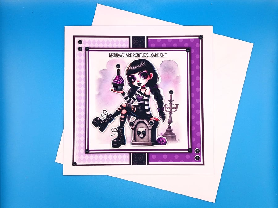 Gothic Birthday Card, Large