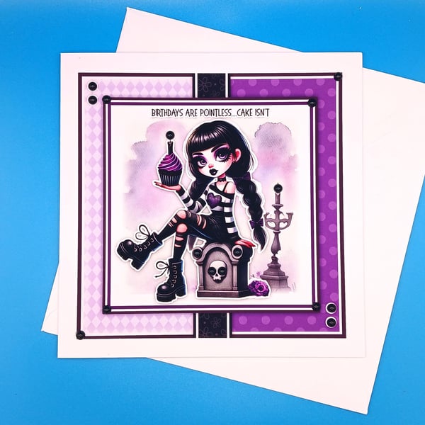 Gothic Birthday Card, Large