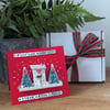 From Our House To Yours At Christmas Card With Removable Wooden Cottage Gift