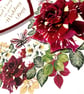 A Luxury Wedding Day Burgundy Rose Handmade Card  - Image 2